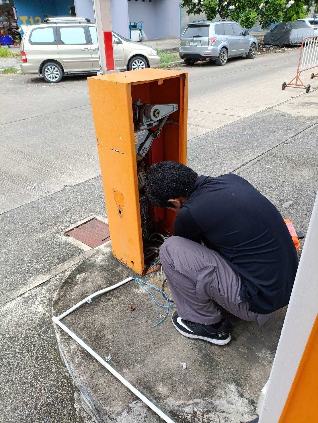 ผลงานติดตั้งไม้กั้นรถยนต์